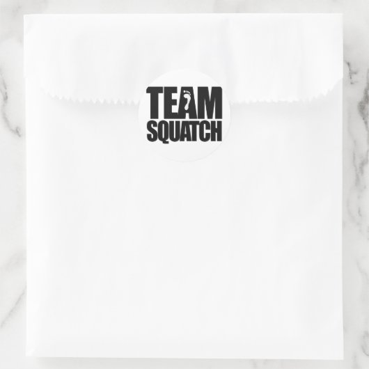 TEAM SQUATCH RUNDER AUFKLEBER (Tasche)