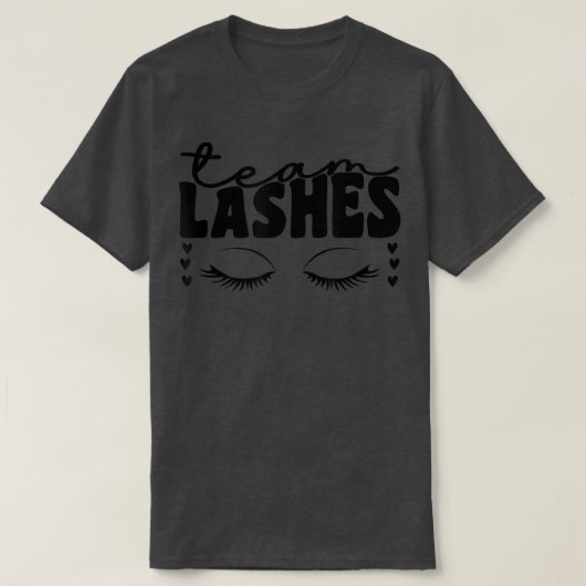 Team Staches Pink oder Blue Team Lashes T-Shirt (Design vorne)