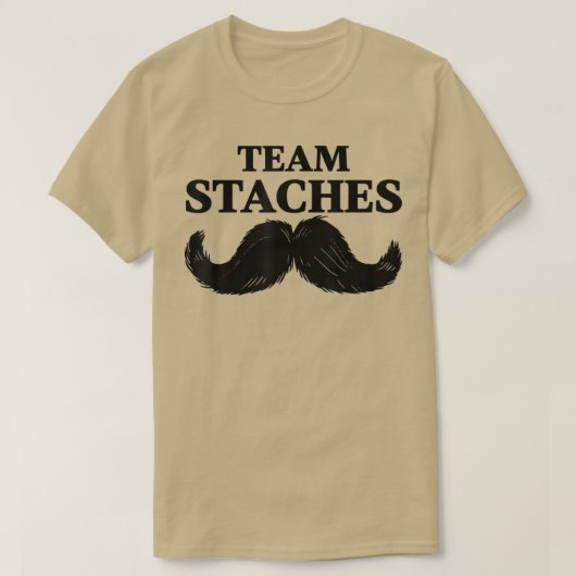 Team Staches Team Lashes Gender Reveal tee for Par (Design vorne)