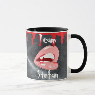 Team Stefan Vampire Lips Kaffee Tasse