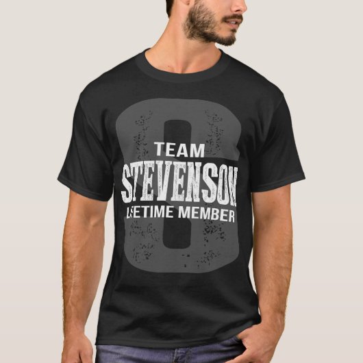 Team STEVENSON Lebenszeit Mitglied T-Shirt (Vorderseite)