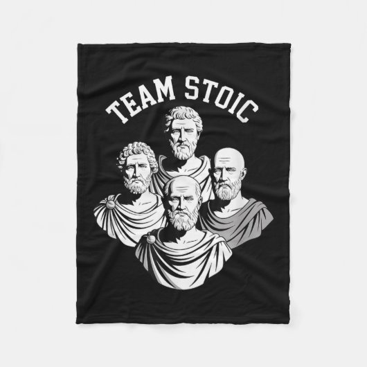 Team Stoic Epictetus History Fans Fleecedecke (Vorderseite)