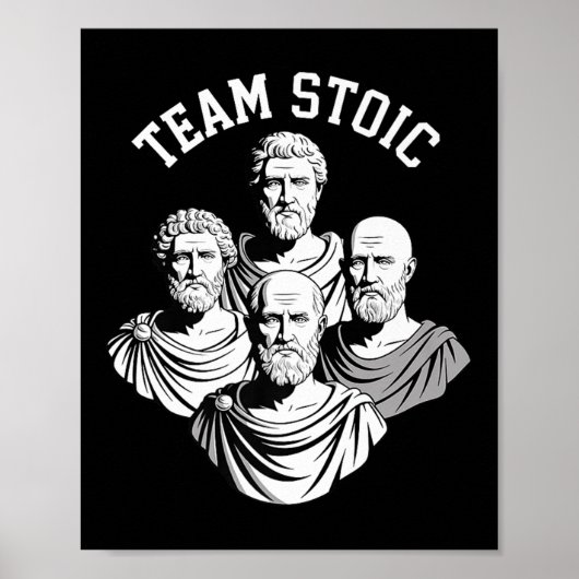 Team Stoic Epictetus History Fans Premium Poster (Vorne)