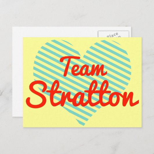 Team Stratton Postkarte (Vorne/Hinten)