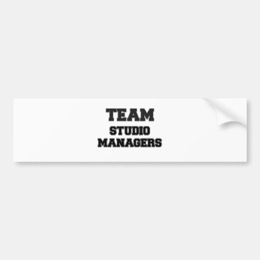 Team-Studio-Manager Autoaufkleber (Vorne)