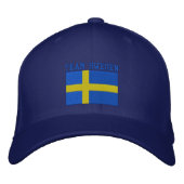 TEAM Sweden 2010 Dated Customizable Bestickte Baseballkappe (Vorderseite)