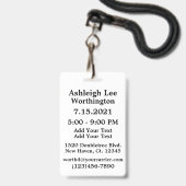 Team Sweet 16 Abzeichen - Siehe Zurück Ausweis (Rückseite mit Lanyard)