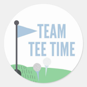 Team T-Shirt Time Baby Gender Predication Aufklebe Runder Aufkleber