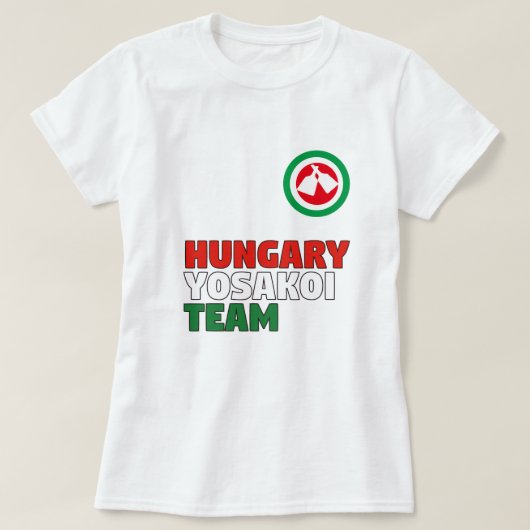 Team-T - Shirt Ungarns Yosakoi (Design vorne)