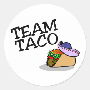 Team Taco Taco Runder Aufkleber