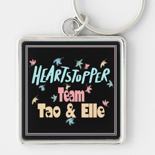 Team Tao und Elle Black Schlüsselanhänger (Vorne)