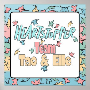 Team Tao und Elle White Poster