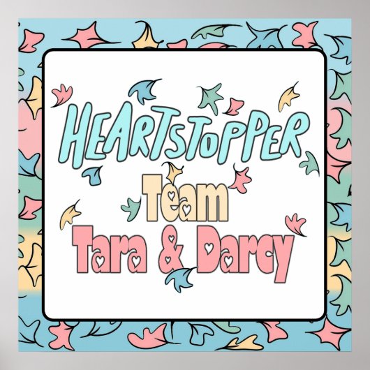 Team Tara und Darcy White Poster (Vorne)