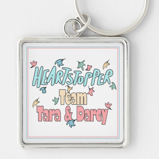 Team Tara und Darcy White Schlüsselanhänger (Vorne)