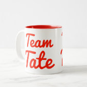 Team Tate Zweifarbige Tasse (Vorderseite Links)