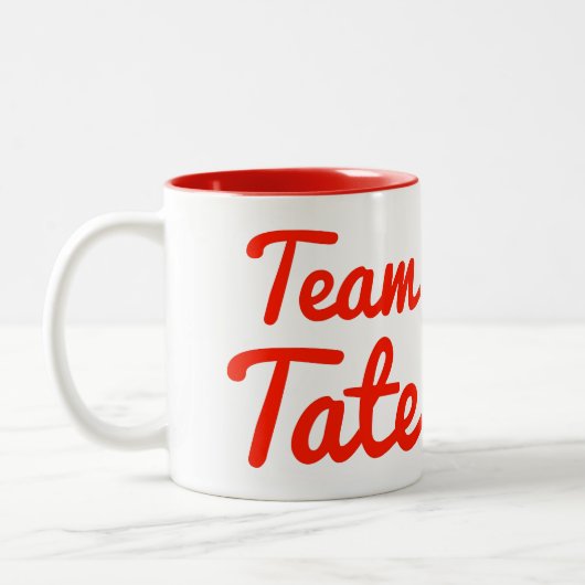Team Tate Zweifarbige Tasse (Links)