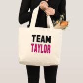 Team Taylor Jumbo Stoffbeutel (Vorderseite (Produkt))