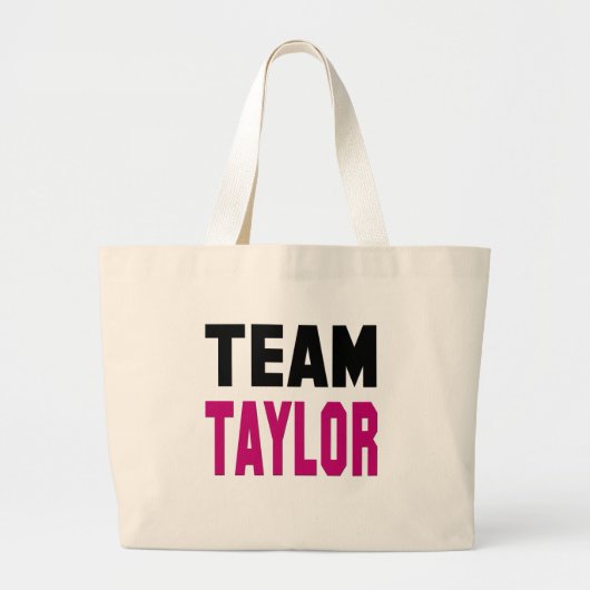 Team Taylor Jumbo Stoffbeutel (Vorne)