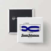Team Telomere (Biologie-Spaß) Button (Vorne & Hinten)