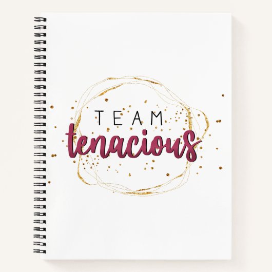Team Tenacious Notebook Notizblock (Vorderseite)
