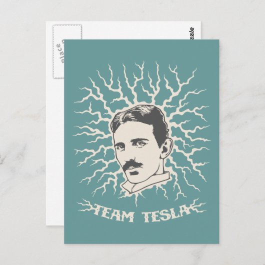 Team Tesla Postkarte (Vorne/Hinten)