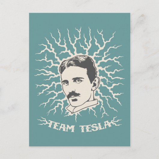 Team Tesla Postkarte (Vorderseite)