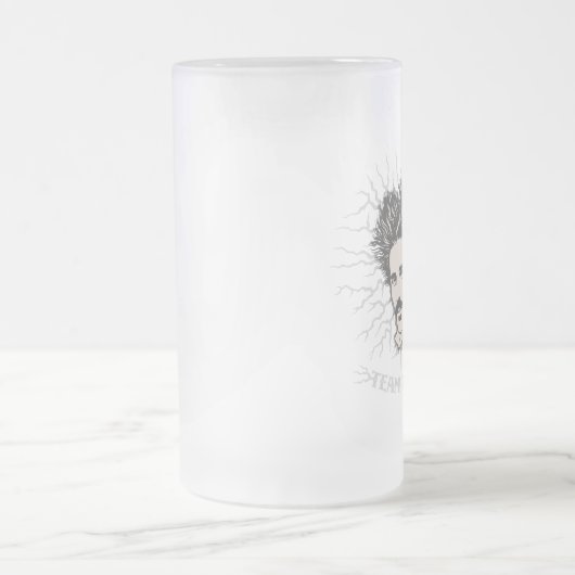 Team Tesla Static-Haar Mattglas Bierglas (Mittel)