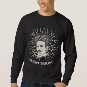Team Tesla Static-Haar Sweatshirt