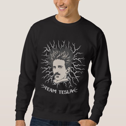 Team Tesla Static-Haar Sweatshirt (Vorderseite)