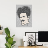 Team Tesla Static Hair Poster (Heimbüro)