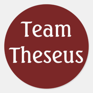 Team Theseus, Griechischer Held Runder Aufkleber