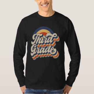 Team Third Grade Squad Back To School Rainbow Kids T-Shirt