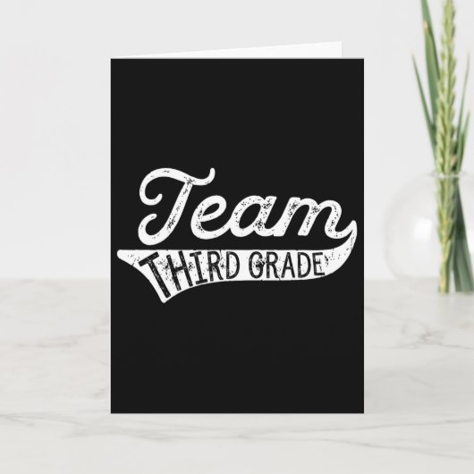 Team Third Grade - Student Teacher Ck To School  Karte (Vorderseite)