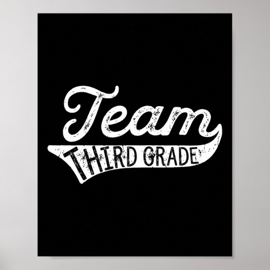 Team Third Grade - Student Teacher Ck To School  Poster (Vorne)