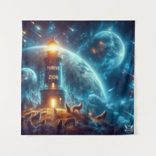 Team Thrive Wall Wandteppich (Vorderseite)