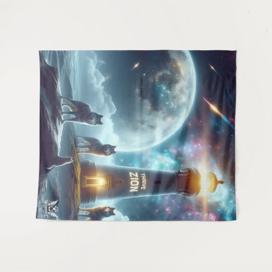 Team Thrive Zion Wall Wandteppich (Vorderseite (Horizontal))