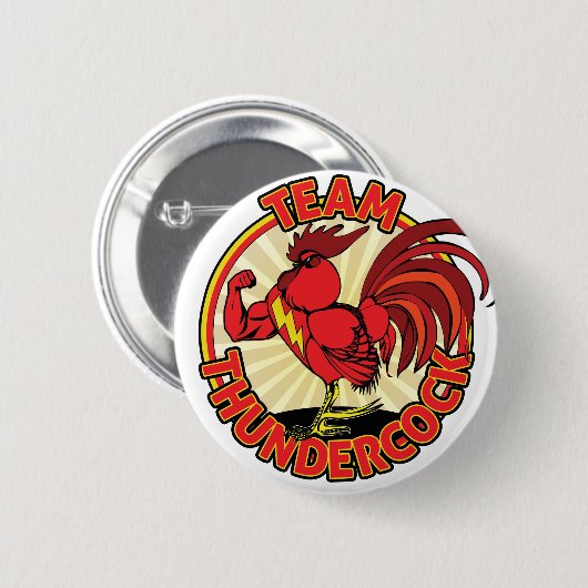 Team Thundercock Merchandise Button (Vorne & Hinten)