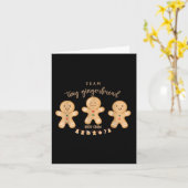 Team Tiny Gingerbread NICU Crew Nurse Christmas Ho Karte (Gelbe Blume)