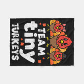 Team Tiny Trukeys Niedlich Erntedank Day Nicu Nurs Fleecedecke (Vorderseite (Horizontal))