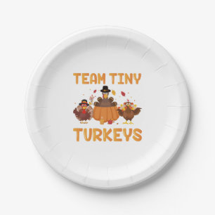 Team Tiny Trukeys Niedlich Erntedank Day Nicu Nurs Pappteller