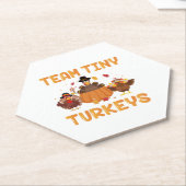 Team Tiny Trukeys Niedlich Erntedank Day Nicu Nurs Untersetzer (angewinkelt)