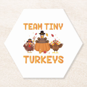 Team Tiny Trukeys Niedlich Erntedank Day Nicu Nurs Untersetzer