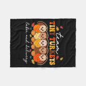 Team Tiny Turkeys Labor And Delivery Nurse Thanksg Fleecedecke (Vorderseite (Horizontal))