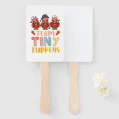 Team Tiny Turkeys Nurse Turkey Erntedank Fall N Fächer (Vorne und Hinten)