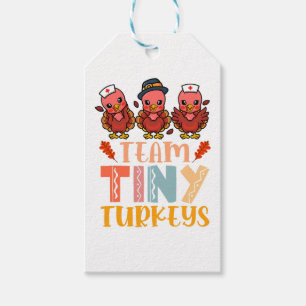 Team Tiny Turkeys Nurse Turkey Erntedank Fall N Geschenkanhänger
