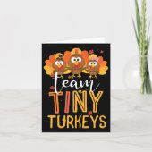 Team Tiny Turkeys Nurse Turkey Erntedank Fall N Karte (Vorderseite)