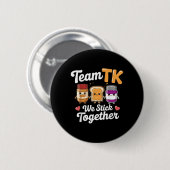 Team Tk Lehrer Übergangs-Kindergarten zurück Button (Vorne & Hinten)