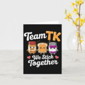 Team Tk Lehrer Übergangs-Kindergarten zurück Karte (Gelbe Blume)