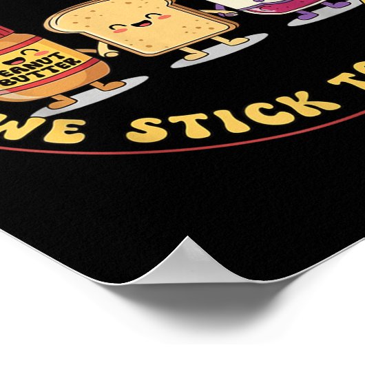 Team Tk We Stick Together Teacher Transitional Kin Poster (Ecke)