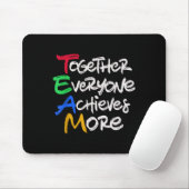 Team Together Everyone Achieves More Teamwork Moti Mousepad (Mit Mouse)